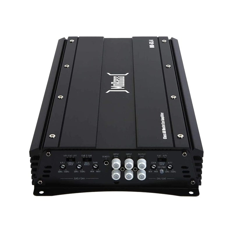 MOBASS MB-65.4 4 KANAL 2500 WATT OTO ANFİ (BASS KONTROLLÜ)