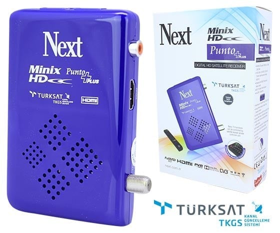 NEXT PUNTO +PLUS TKGS'Lİ HD MINI UYDU ALICISI