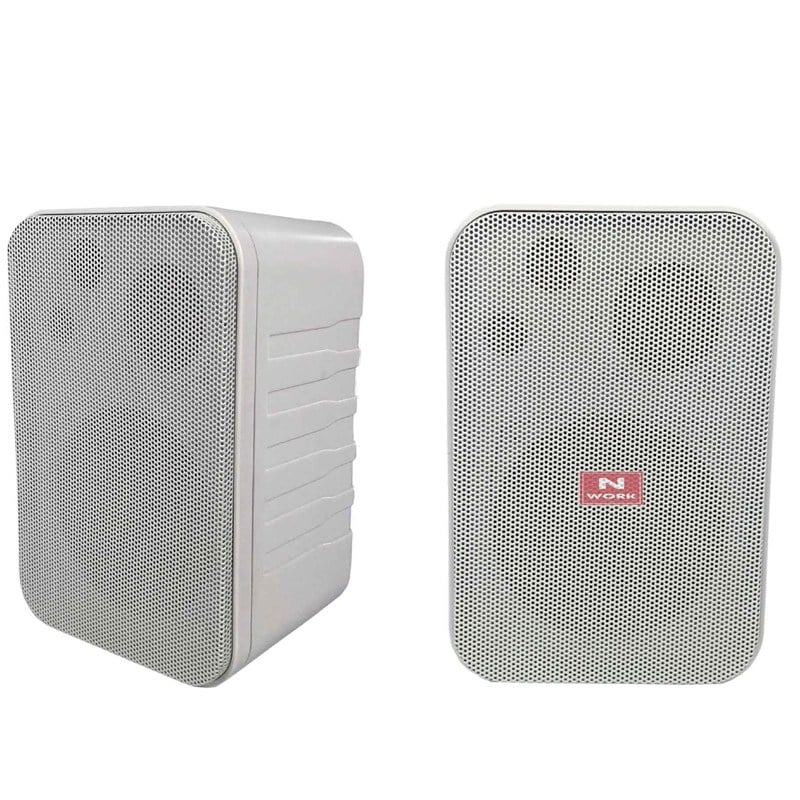 NWORK NW-4T 10 CM 10 WATT 2'Lİ TAKIM BEYAZ TRAFOLU SÜTUN HOPARLÖR