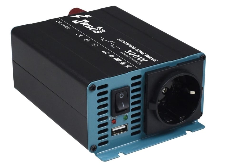 ORBUS MSE300W 12 VOLT -300 WATT 220V AC50HZ 600 WATT SURGE ECO MODİFİED SİNUS İNVERTER
