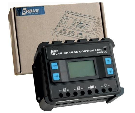 ORBUS SLD-60 12 VOLT - 24 VOLT - 60 AMPER LCD EKRANLI DIGITAL GÖSTERGELİ OTOMATİK ŞARJ REGÜLATÖRÜ