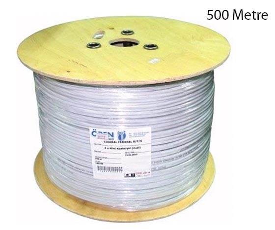 ÖREN RG59 FA U-4 CU/AL MİNİ ANTEN KABLOSU (500 METRE)
