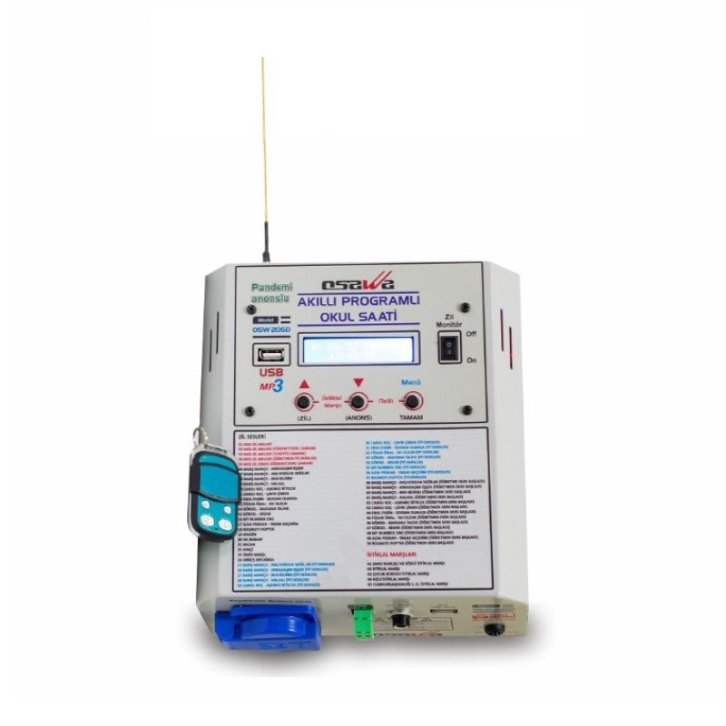 OSAWA OSW-205D AKILLI PROGRAMLI OKUL ZİL SAATİ (KUMANDA YOK)