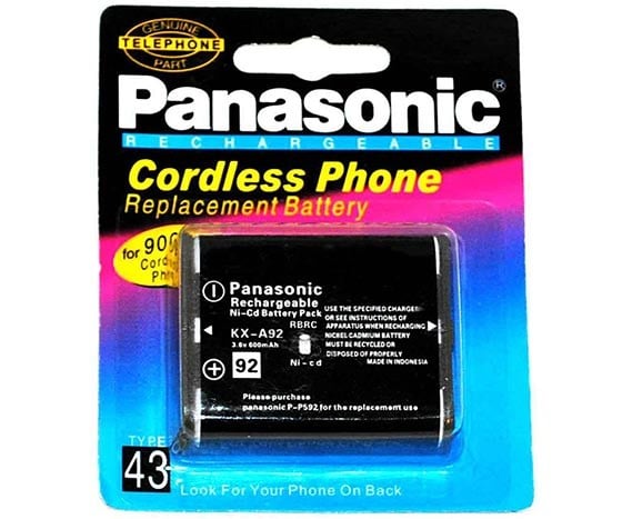 PANASONIC KX-A92 ORJİNAL 3.6 VOLT 650 MAH TELSİZ TELEFON PİLİ