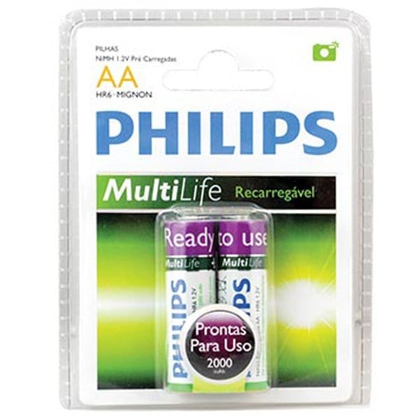 PHILIPS 2300 MAH ŞARJLI KALEM PİL (2'Lİ PAKET FİYAT)(R6B2A230/97)