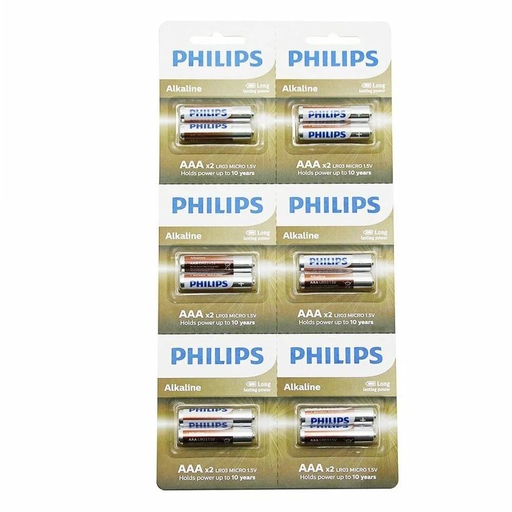 PHILIPS AAA ALKALİN İNCE KALEM PİL 12'Lİ KARTELA