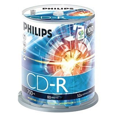 PHILIPS CD-R CAKEBOX 100'LÜ PAKET