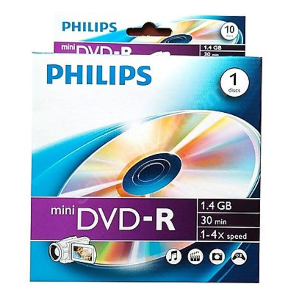PHILIPS DVD-R 30MIN MİNİ DVD TEKLİ PAKET
