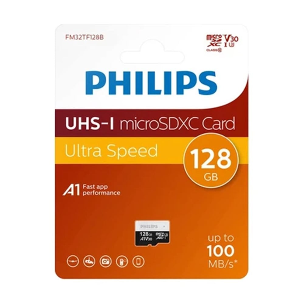 PHILIPS FM12MP45B/00 128GB CLASS10 UHS-I U1 ADAPTÖRLÜ MICRO SDXC HAFIZA KARTI