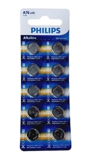 PHILIPS LR44 AG13 1.5 VOLT DÜĞME PİL (10'LU PAKET)