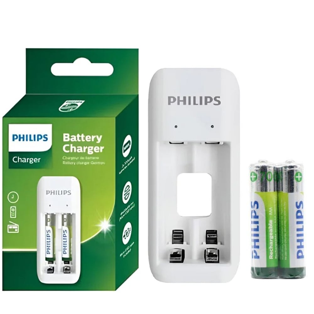 PHILIPS SCB2070NB/00 2'Lİ 2 ADET X AAA 700MAH PİLLİ - PİL ŞARJ CİHAZI
