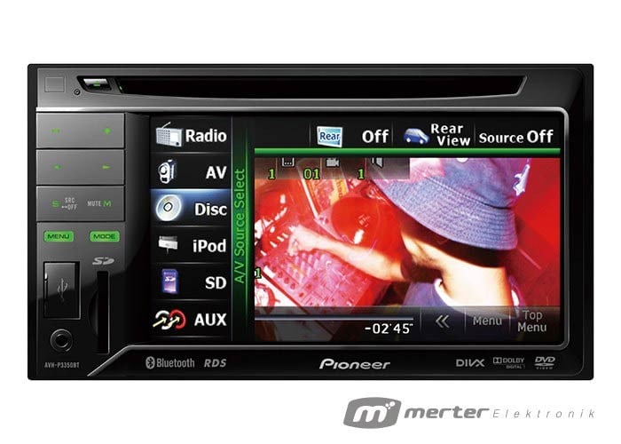 PIONEER AVH-P3350BT DVD OTO TEYP