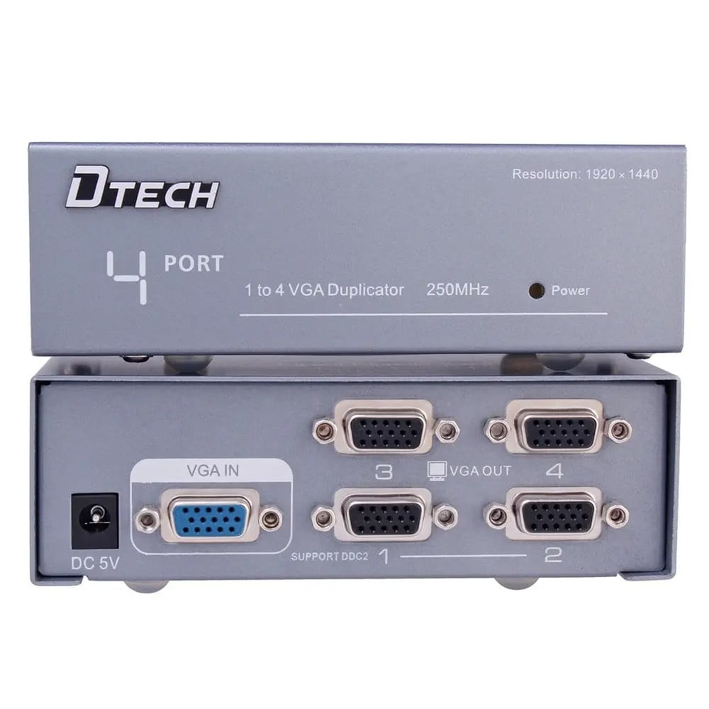 POWERMASTER 250MHZ 4'LÜ MONİTÖR ÇOKLAYICI (VGA SPLITTER DAĞITICI)