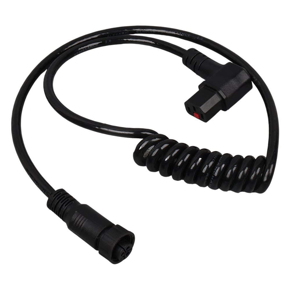 POWERMASTER 3 PİN DİŞİ YUVARLAK L TİP C13 KİLİTLİ DİŞİ SOKET SPİRAL HELEZON TIBBİ CİHAZ LAB. 1.5 METRE GÜÇ KABLOSU