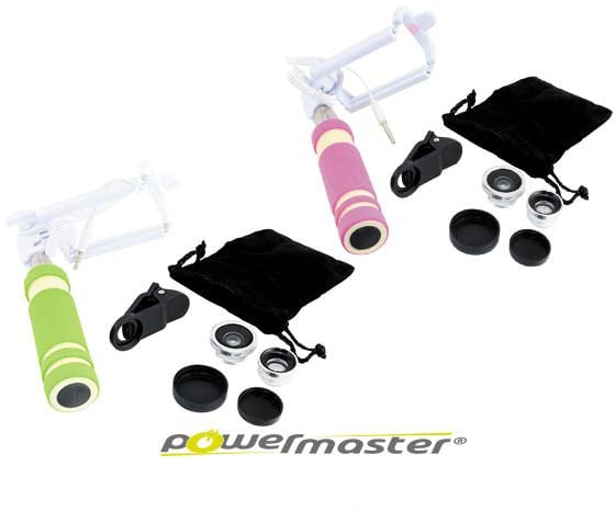POWERMASTER 4 LENSLİ RENKLİ MİNİ SELFİE ÇUBUĞU (MAVİ*TURUNCU*YEŞİL*PEMBE*SİYAH)