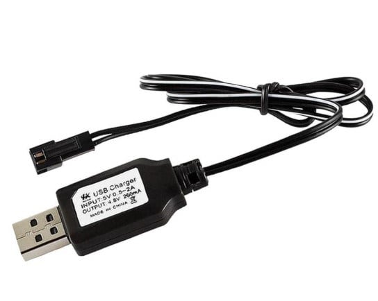 POWERMASTER 4.8 VOLT NI-CD/NI-HM SM-2P DİŞİ UÇLU OYUNCAK BATARYASI USB ŞARJ KABLOSU