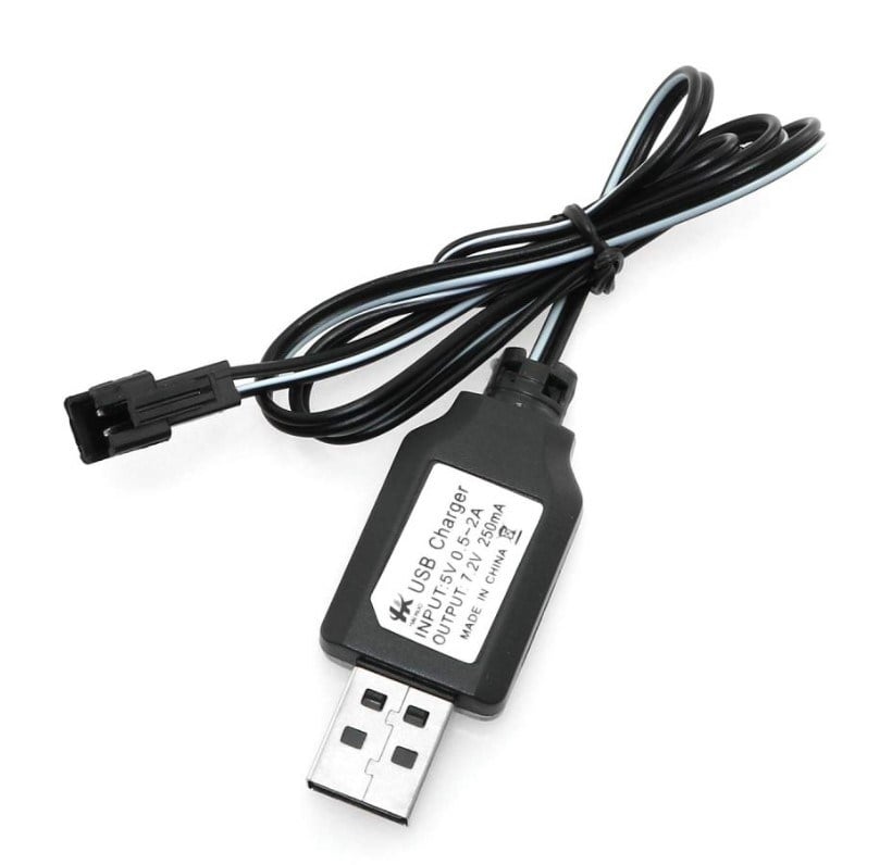 POWERMASTER 7.2 VOLT NI-CD / NI-MH SM-2P DİŞİ UÇLU OYUNCAK BATARYASI USB ŞARJ KABLOSU