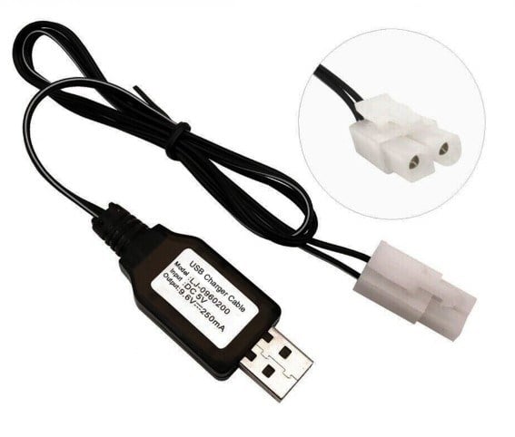POWERMASTER 9.6V NI-CD/NI-MH TAMİYA DİŞİ UÇLU OYUNCAK BATARYASI ŞARJ KABLOSU