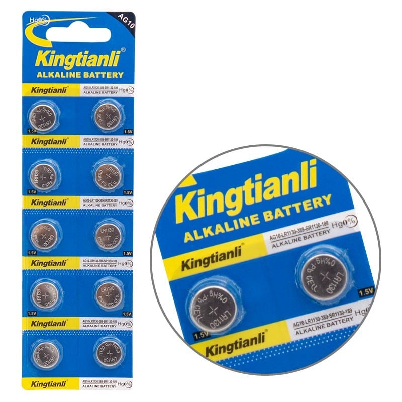 POWERMASTER AG10 LR1130 389 ALKALİN PİL (10'LU PAKET)