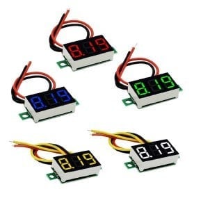 POWERMASTER CA-036-3 DC 0V-100V 0.36 İNÇ MOTOSİKLET VE ARAÇ PANEL DİJİTAL VOLTMETRE