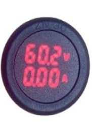 POWERMASTER CA-C50A DC 0V-100V 50A YUVARLAK PANEL TİPİ ÇİFT GÖSTERGELİ DİJİTAL VOLTMETRE AMPERMETRE