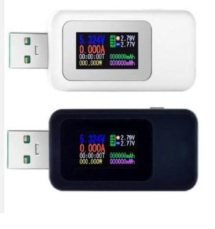 POWERMASTER CA-MX18 UNIVERSAL 10'U 1 ARADA USB DİJİTAL EKRAN GÜÇ TÜKETİM ÖLÇER MULTİMETRE