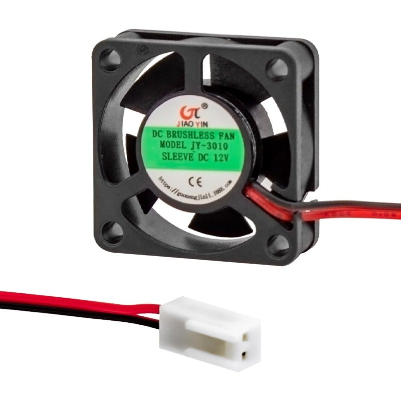 POWERMASTER JY-3010 30X30X10 MM 3X3 12 VOLT DC FAN