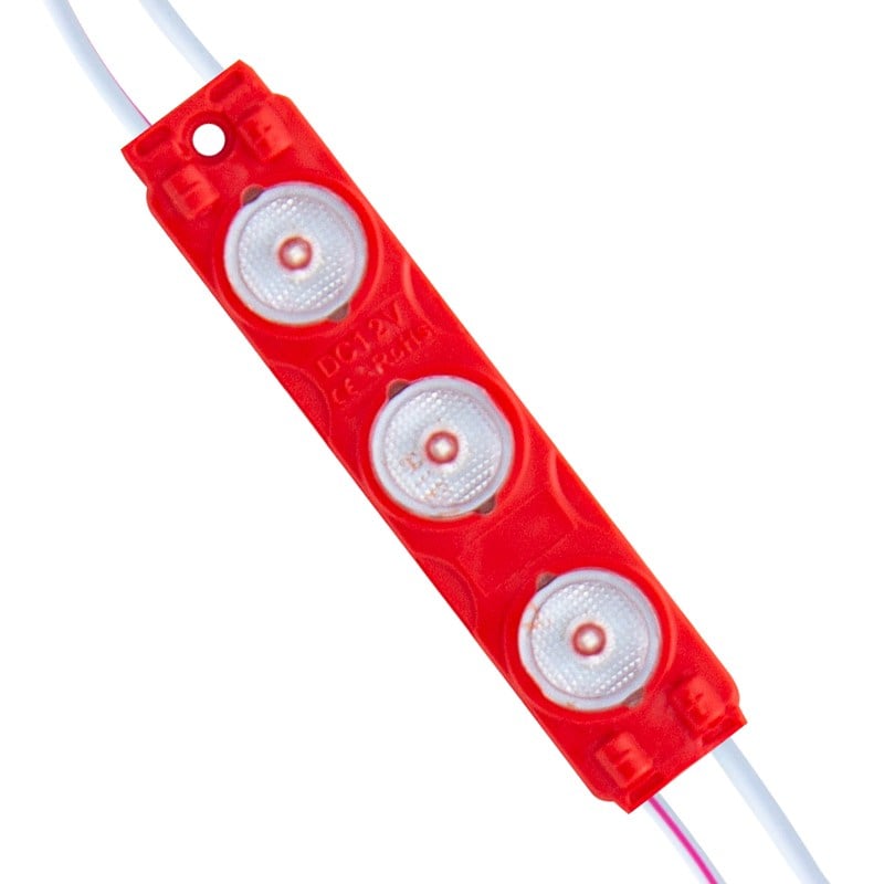 POWERMASTER MODÜL LED 12V 1.5W KIRMIZI 2835 73X16 MM IP65 195-210LM 170 DERECE