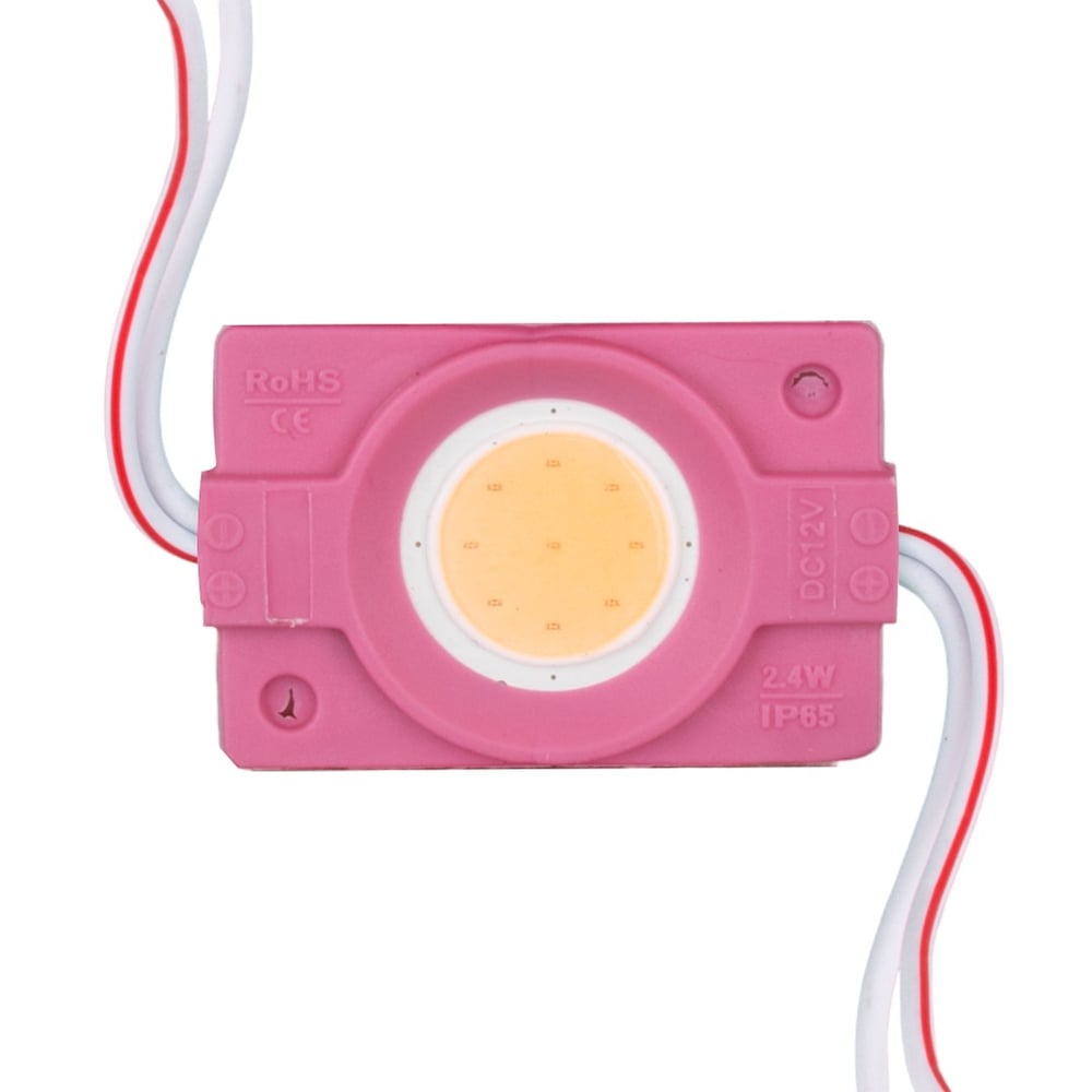 POWERMASTER MODÜL LED 12V 2.4W PEMBE COB 40X22 MM