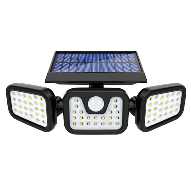 POWERMASTER MX-W771A SENSÖRLÜ 3 MODLU 74 LEDLİ SOLAR AYDINLATMALI DUVAR LAMBASI