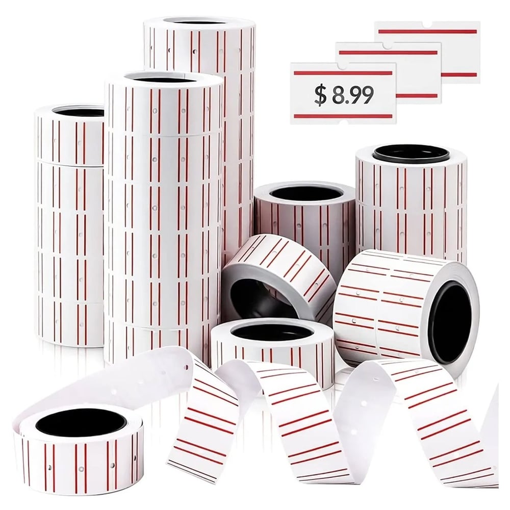POWERMASTER MX6600E BEYAZ RULO FİYAT ETİKETİ 500 ADET - 10LU PAKET (21X12MM)