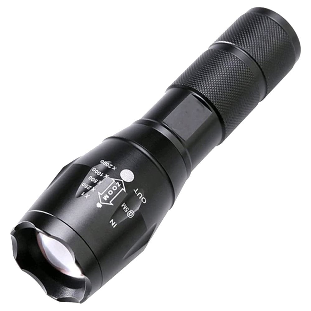POWERMASTER PM-14623 ŞARJLI ZOOMLU FLASH ÖZELLİKLİ 4 MOD POWER LEDLİ METAL EL FENERİ