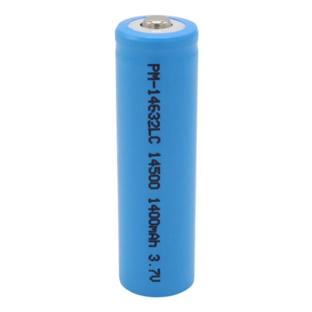 POWERMASTER PM-14632 LC 14500 3.7 VOLT 1400MAH ŞARJ EDİLEBİLİR EL FENERİ PİLİ (AA PİL İLE AYNI BOYUTTA)