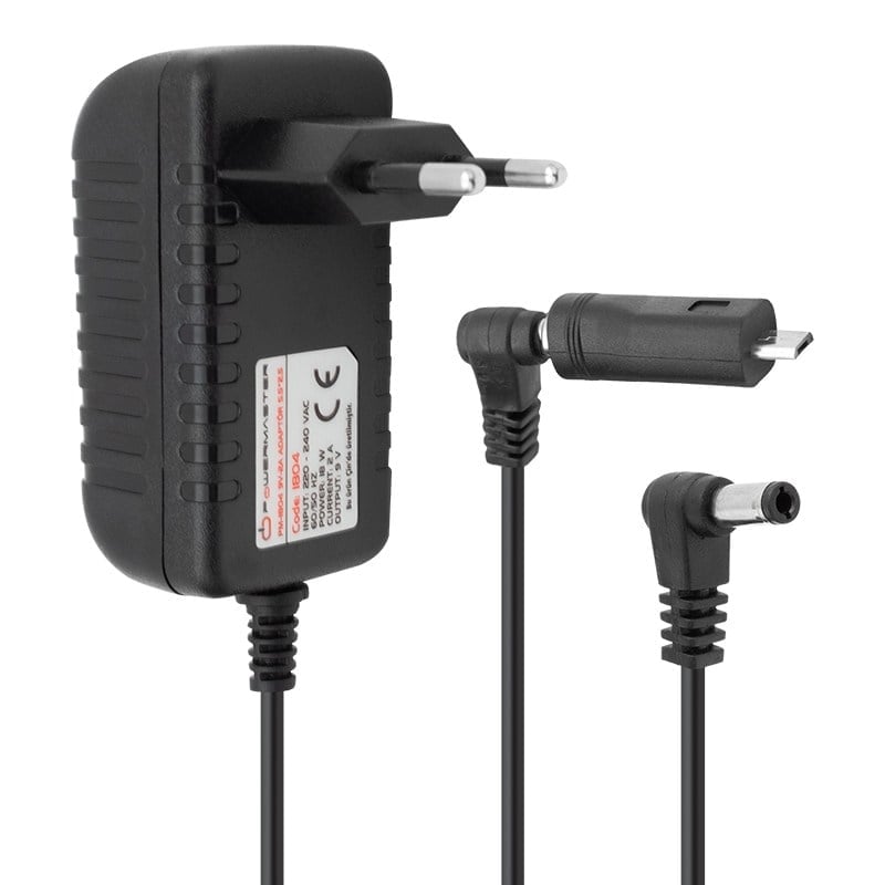POWERMASTER PM-1804 9 VOLT - 2 AMPER PRİZ TİPİ 5 UÇLU PLASTİK KASA ADAPTÖR