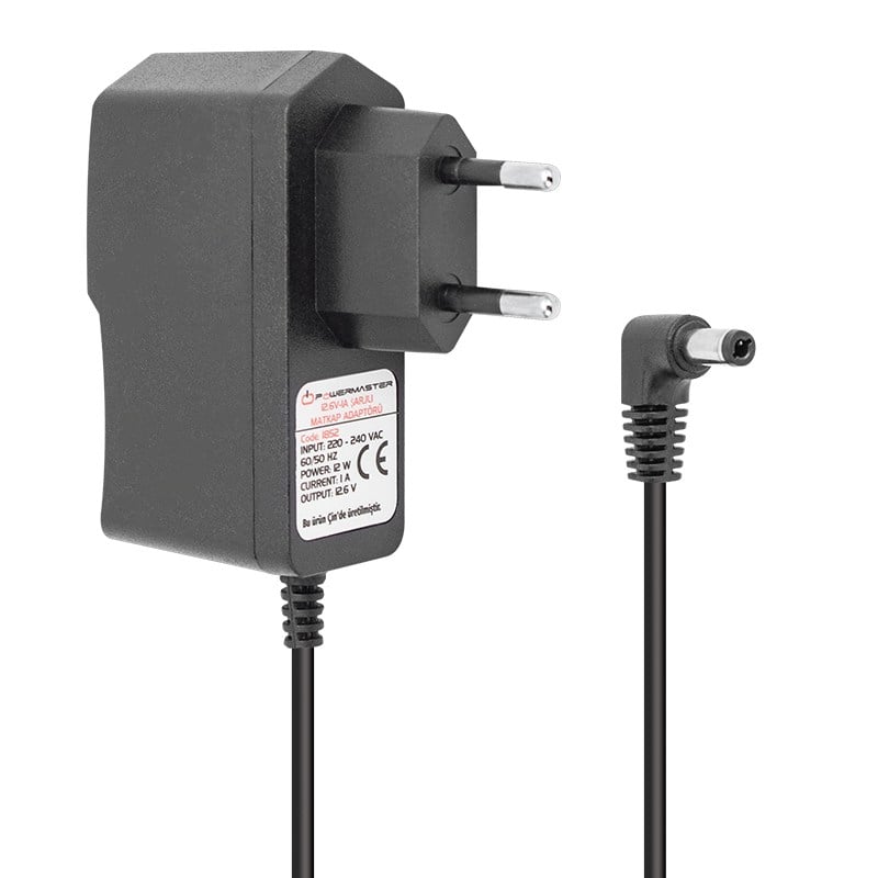 POWERMASTER PM-1852 12.6 VOLT - 1 AMPER ŞARJLI MATKAP ADAPTÖRÜ