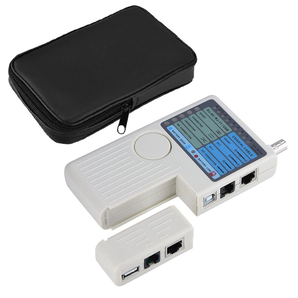 POWERMASTER PM-20629 RJ11-RJ45-USB-BNC KAMERA KABLO TEST CİHAZI