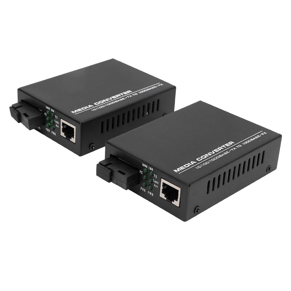 POWERMASTER PM-22107 1000 MBPS 3KM FİBER OPTİK ETHERNET MEDIA KONVERTÖR SINGLE MODE