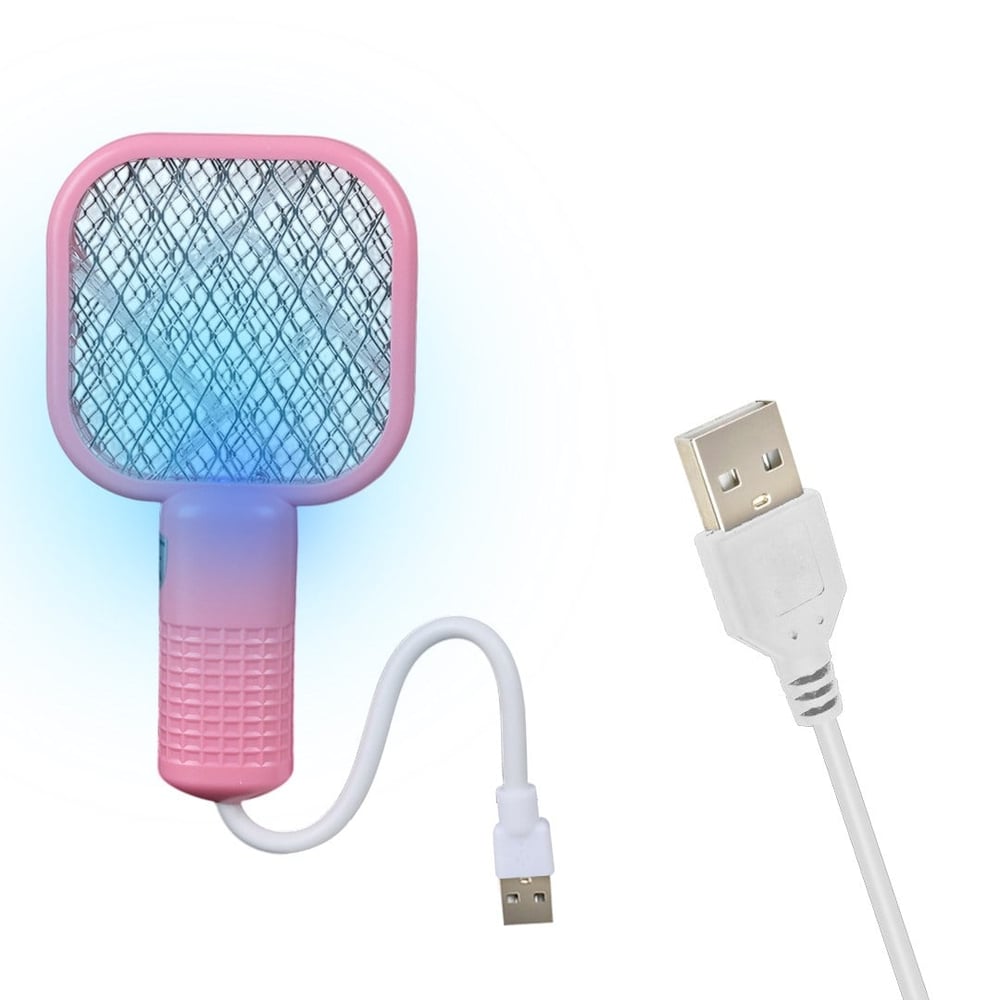 POWERMASTER PM-25342 USB ŞARJLI ELEKTRİKLİ PEMBE SİNEK ÖLDÜRÜCÜ