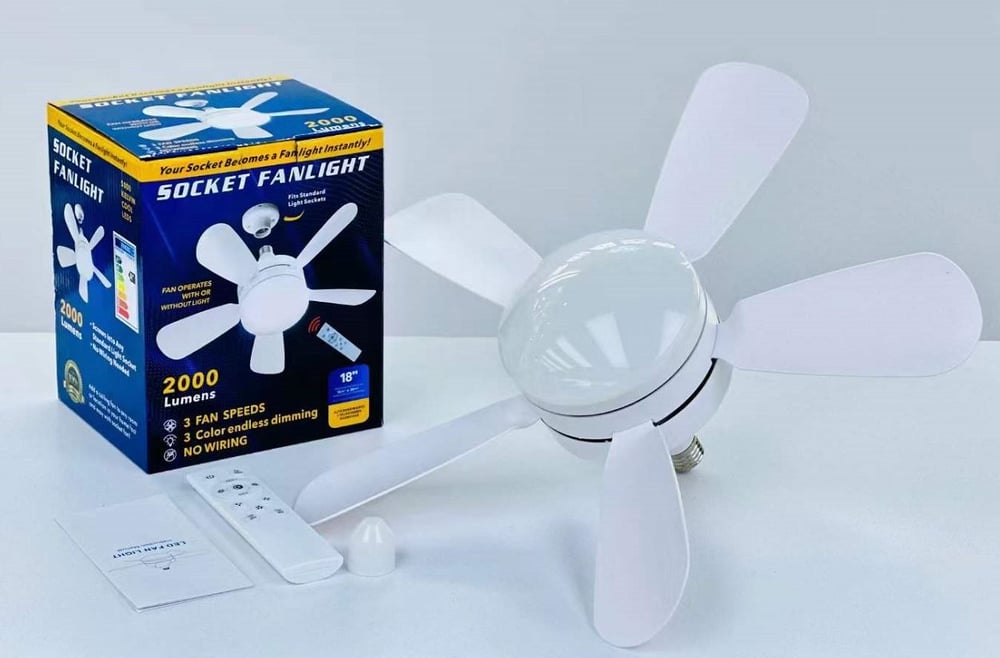 POWERMASTER PM-25552 E27 2000 LÜMEN LEDLİ TAVAN FAN VANTİLATÖR