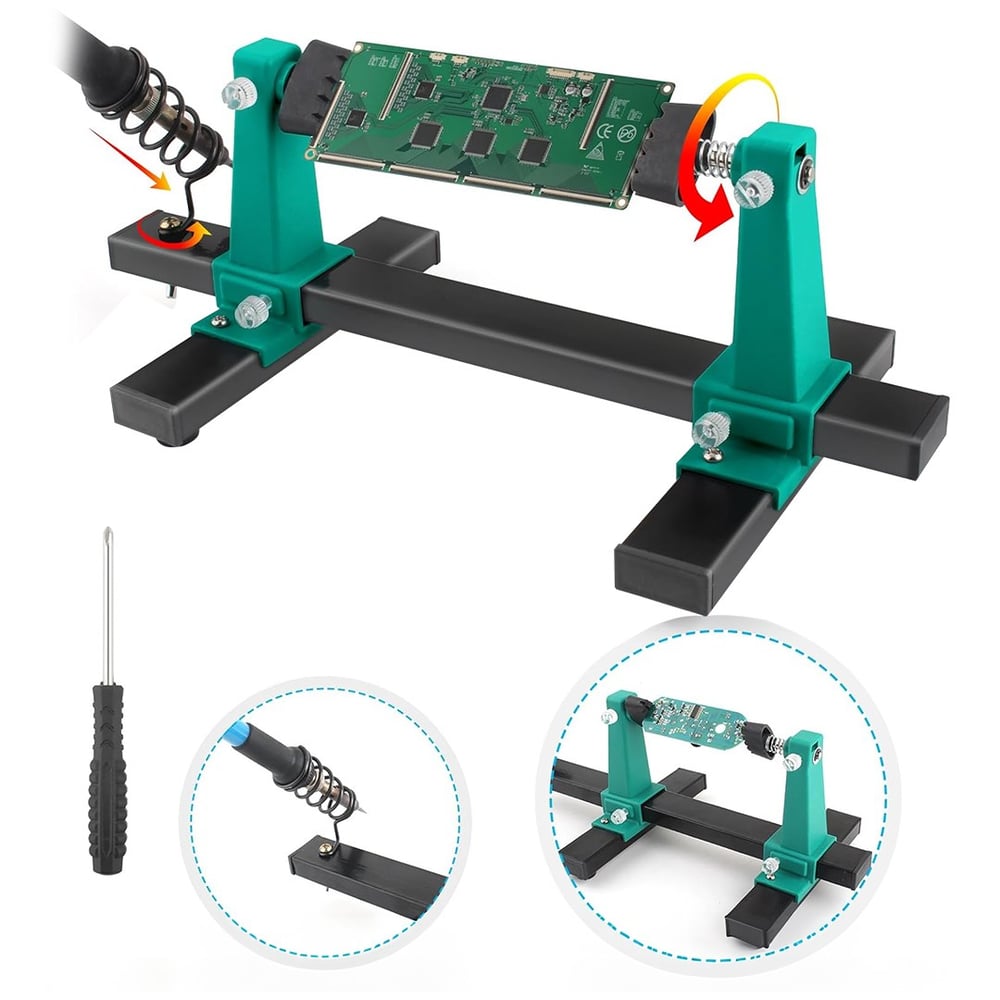 POWERMASTER PM-26594 AYARLANABİLİR KART- PCB -LEVHA -BOARD TUTUCU HAVYA TAMİR STANDI