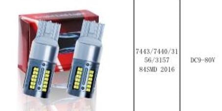 POWERMASTER PM-26639 7443/7440/3156/3157 84SMD 2016 DC9-80V ARAÇ SİNYAL LAMBASI