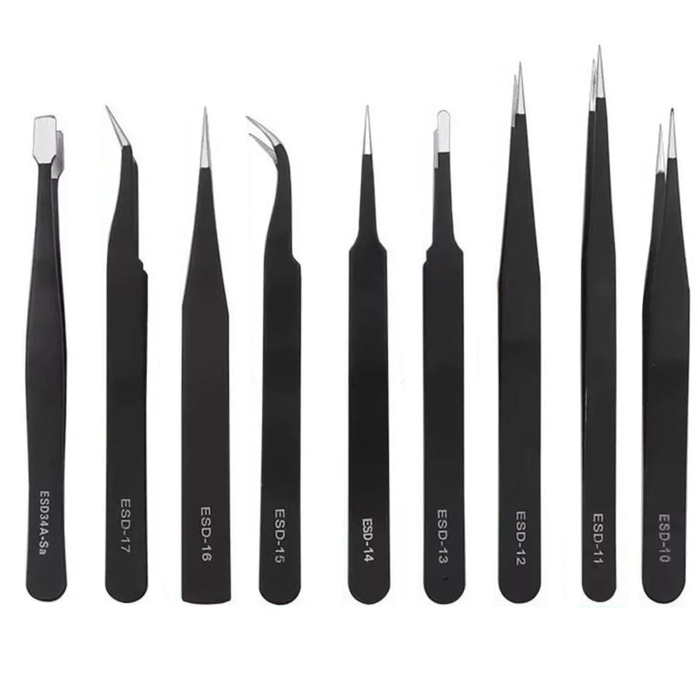 POWERMASTER PM-26646 9IN1 ANTİSTATİK HASSAS PASLANMAZ ÇELİK TAMİR CIMBIZ SETİ