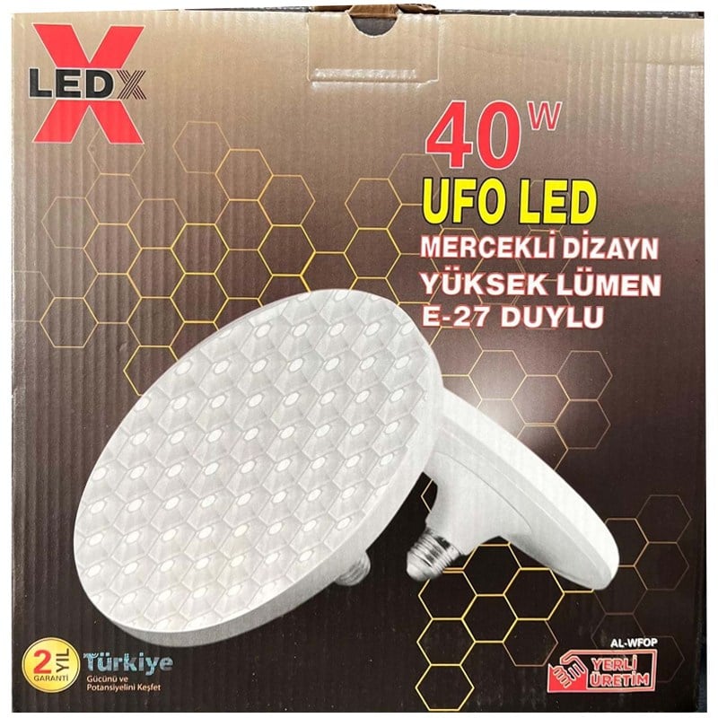 POWERMASTER PM-27339 40 W MERCEKLİ DİZAYN YÜKSEK LÜMEN E27 DUYLU UFO LED TAVAN ARMATÜRÜ