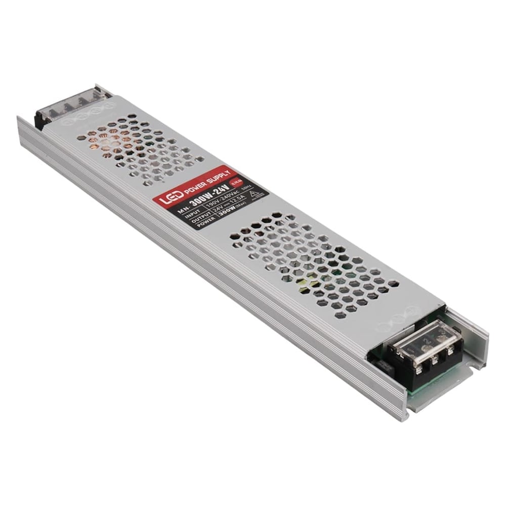 POWERMASTER PM-29612 SLİM 300 WATT 24 VOLT 12.5 AMPER METAL KASA ADAPTÖR (28.6 X 5.2 X 2.2 CM)
