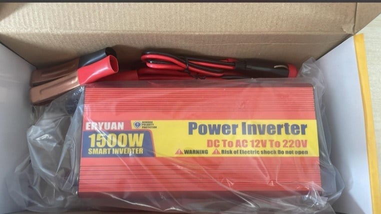 POWERMASTER PM-29624 12 VOLT - 220 VOLT 1500 WATT MODIFIED SINUS POWER INVERTER