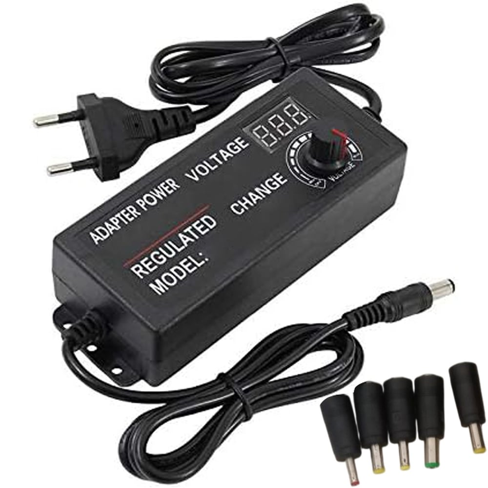 POWERMASTER PM-29628 3 VOLT - 12 VOLT - 5 AMPER VOLTAJ KADEMELİ 6 UÇLU ADAPTÖR