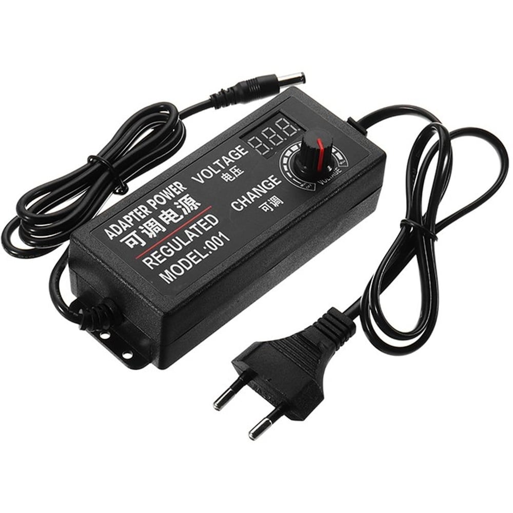 POWERMASTER PM-3186 3 VOLT - 24 VOLT - 3 AMPER 5.5*2.5 MM UÇLU VOLTAJ KADEMELİ ADAPTÖR