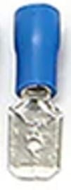 POWERMASTER PM-39061 1,5 - 2,5MM2 KESİT 0,8X6,35MM SOKET MAVİ İZOLELİ KABLO PABUCU (100'LÜ PAKET)