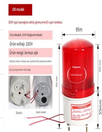 POWERMASTER PM-39277 AC220V  İKAZ LAMBASI