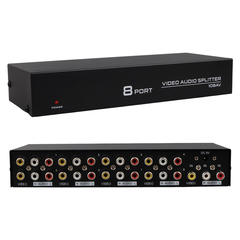 POWERMASTER PM-4832 8 PORT VIDEO STEREO AUDİO DAĞITICI ÇOĞALTICI 1024X768-85HZ 217X80X38MM